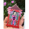 Buy cheap Printing Glitter Hard Enamel Lapel Pins with satained glass effects from wholesalers