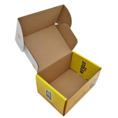 Buy cheap 157g Varnish Debossed Colored Packaging Boxes Cardboard Corrugated CMYK CDR from wholesalers