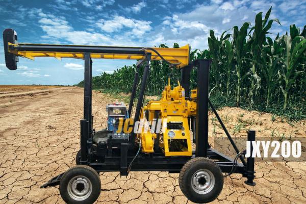 Buy cheap Mobile Trailer Mounted Water Well Drilling Rig With 200m Drilling Capacity from wholesalers