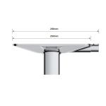 Luxury Brass Bathroom Storage Hot And Cold Single Handle Faucet Polished