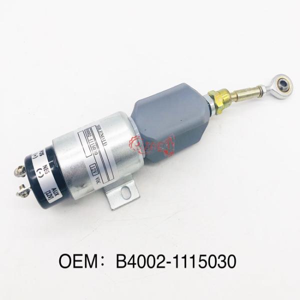 Buy cheap B4002-1115030 Excavator Spare Parts 24v Diesel Engine Fuel Stop Solenoid from wholesalers