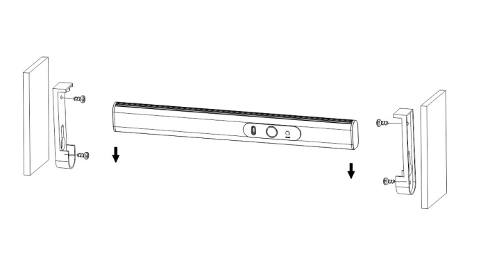 3000k/4000k/6000k Color Temperature Wardrobe Hanging Rail Light with PIR Sensor and PMMA