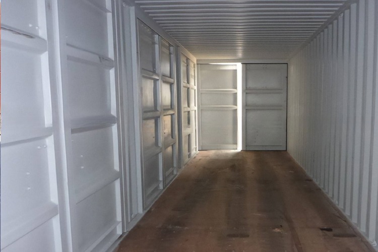 67.7cbm Capacity 40ft High Cube Open Side Shipping Container with 4 Side Doors 12192 x 2438 x 2896 mm External Dimensions