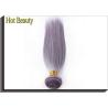 Buy cheap Customized Purple Grey Hair Silk Straight 100% Human Hair Can be flat ironed from wholesalers