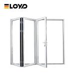 Waterproof Double Glass Aluminum Sliding Patio Doors Bi Fold French Doors