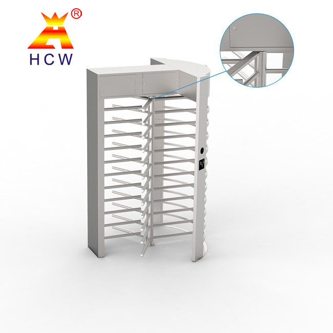 Manual Metal Revolving Gate Turnstile SS304 Full Height Door Gate