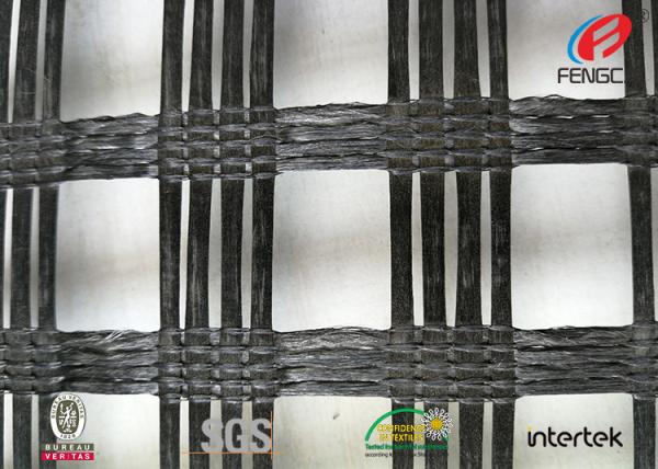 Polyester Biaxial Geotextile Drainage Fabric , Soil Foundation Geosynthetic