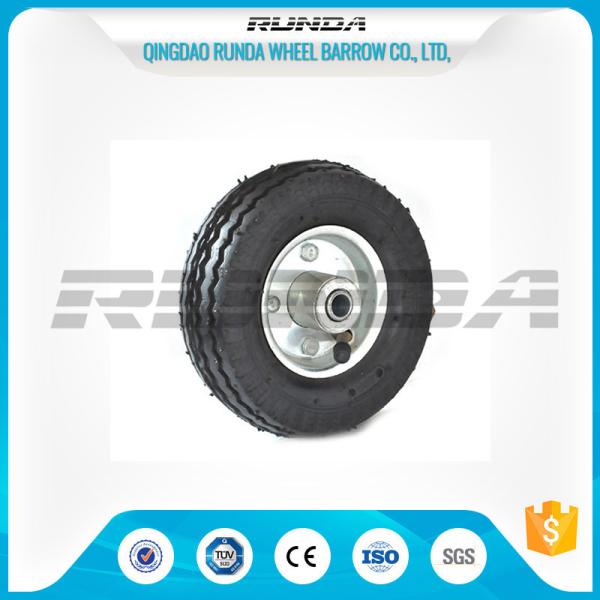 Buy cheap Bent Valves Pneumatic Rubber Wheels 6 Inches Roller Bearing For Hand Trolley from wholesalers