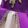 Buy cheap V-Neck Flower Girl Dress Champagne Lace Princess Dress Vestidos De Ropa Niña Sleeveless Christmas Dress Red/Blue/Purple from wholesalers