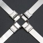 SS304 Wing Seal Clips Banding Metal Clasp Buckle 1/4 Inch width