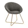 Buy cheap Retro Coffee Hotel PU Leather Dining Room Chairs 76cm high Home furnishings from wholesalers