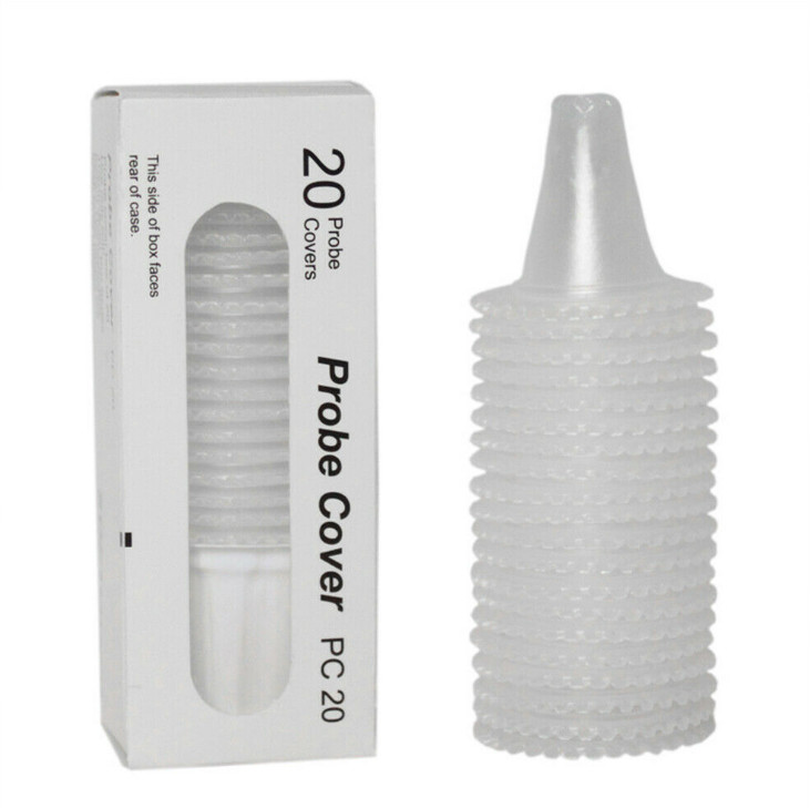 FDA Disposable Ear Thermometer Probe Covers Latex Free Transparent