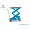 Buy cheap Twin Scissor Manual Lift Work Table Cart 1100lbs 62" Lifting Height from wholesalers
