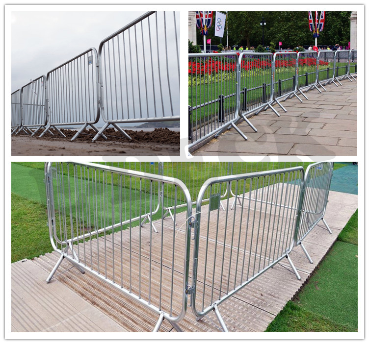 Portable Crowd Control Barricades Easy Installation Extremely Stable Lightweight
