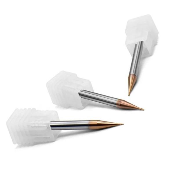 Buy cheap 0.2mm Micro End Mills Tungsten Carbide Helix Angle 35 Degrees from wholesalers
