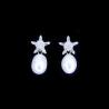 Buy cheap Birds Shape Silver 925 Zircon Earrings Stub For Young Lady Cute Design from wholesalers