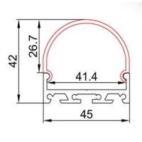 Buy cheap LED aluminum profile PC cover led light profile for led strips, led channel product