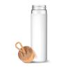 Buy cheap 20oz Shatter Resistant Glass Drinking Bottles With Lids , Food Grade Glass Gym Bottle from wholesalers