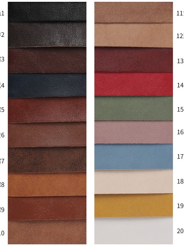 1.0mm PVC Leather For Bags Scratch Resistant Sofa Faux Leather Retro Oil Brush