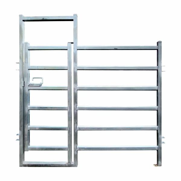 Buy cheap 2x4 Horse Fence Panels Galvanized Portable Cattle Fence Panels Man Gate For Corral Farm from wholesalers