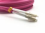 LC/LC OM4 Multimode Fiber Jumper Cable Patch Cord100G Duplex 50/125 LSZH 1/2/3