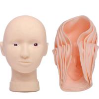 Buy cheap Eyebrow Lip 3D Practice Skin Korean 3D Silicone Full Face Practice Eyebrow product
