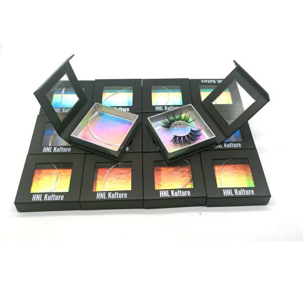 Buy cheap 600gsm Eye Lash Magnetic Window Box Packaging UV Printing from wholesalers
