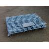Buy cheap Heavy Duty Galvanized Metal Storage Cage / Folding Wire Mesh Container For Wearhouse from wholesalers