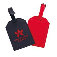 Buy cheap Custom Logo PU Luggage Tag With Secure Buckle Strap Budget Friendly Gift For product
