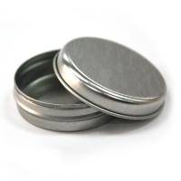 Buy cheap Empty Slip Slide Round Tin Containers for Lip Balm product