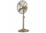 Brushed Stainless Steel Metal Blade Oscillating Fan 3 Speed 110V 60W
