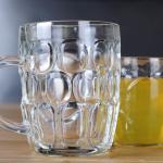 500ml 16.5oz Dimple Beer Glass Mug Dimpled Beer Glass Stein Low Price