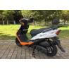 Buy cheap White Orange Gas Moped Bike , Gas Powered Moped Scooters CDI Ignition from wholesalers