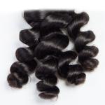 Peruvian 100 Human Remy Hair Extensions Loose Wave Mixed Length No Tangle