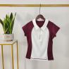 Buy cheap Stitching Contrast Color Horse Riding Polo T Shirts Short Sleeve Base Layer from wholesalers