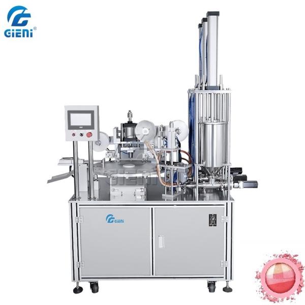 Buy cheap 3D Multi Colors Makeup Powder Press Machine 0.6-0.8Mpa For Shimmer Blush Highlighter from wholesalers