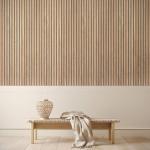Eco Perforated Wood Acoustic Panels 21mm Natural Oak Surface
