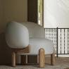 Buy cheap Bedroom Upholstery Teddy Fabric Chair High Elastic Sponge Filling from wholesalers