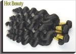 Brazilian Virgin Human Hair Extensions Brown , Remy Big Curl Hair