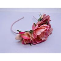 Buy cheap Teenager Pink Flower Hair Accessory Headband Multipurpose Durable product