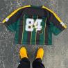 Buy cheap Embroidery Print Logo Oversized Streetwear T Shirt Mesh V Neck Football Jersey T Shirt from wholesalers