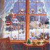 Buy cheap 0.1mm Electrostatic Window Stickers Santa Claus Wall Stickers For Party from wholesalers