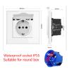 Buy cheap Waterproof Electrical Switch Socket for Wall Installation European standard from wholesalers