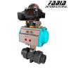 Buy cheap DN10-200 PVC Ball Valve Perfect For Industrial Applications from wholesalers
