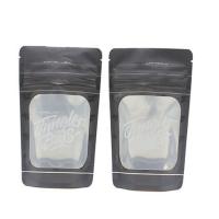 Buy cheap ODM See Through Pouches Resealable Snacks Stand Up Pouch Black SGS product