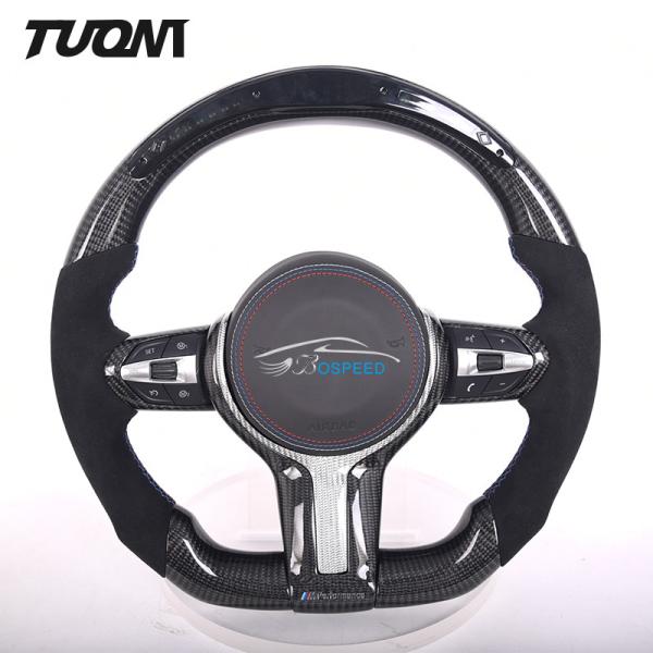 Buy cheap LED Bmw Carbon Fiber Steering Wheel M2 M3 M4 M5 M6 F10 F30 F32 F82 Flat Bottom from wholesalers