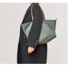 Buy cheap 32cm Green Nylon Tote Bag ISO9001 Oversized Satchel Handbags from wholesalers