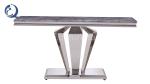 OEM 140x45x75cm Metal Marble Top Console Table For Living Room