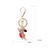 Buy cheap Metal Year Of The Rat Keychain 6cmx3.6cm Size Rhinestone Material from wholesalers