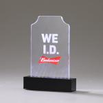 Brand Advertising Baterry Supply Light Up Printed Electronic Menu Stand Acrylic